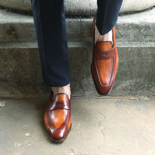 HAMPTON PENNY LOAFER CHESTNUT CHARM