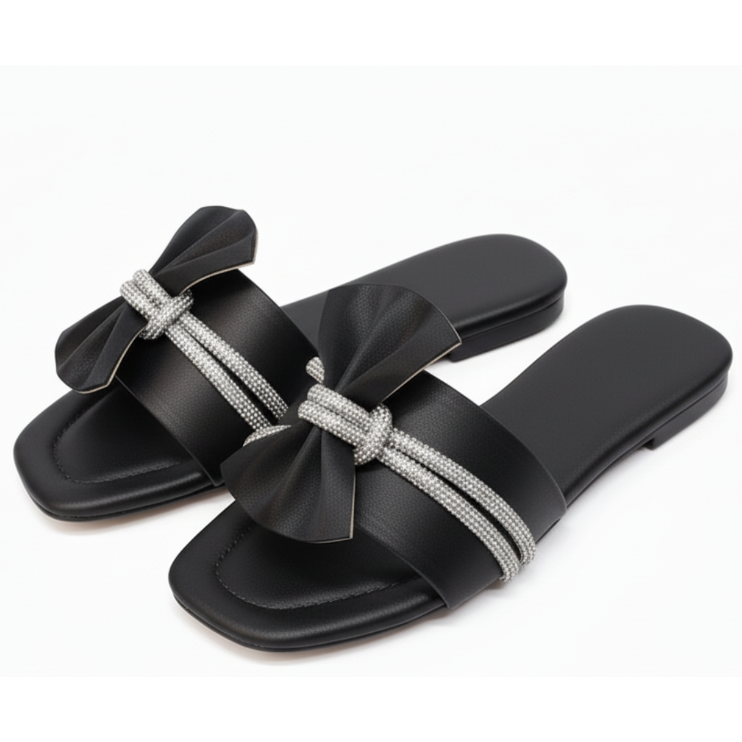 Ribbon Glam Slides