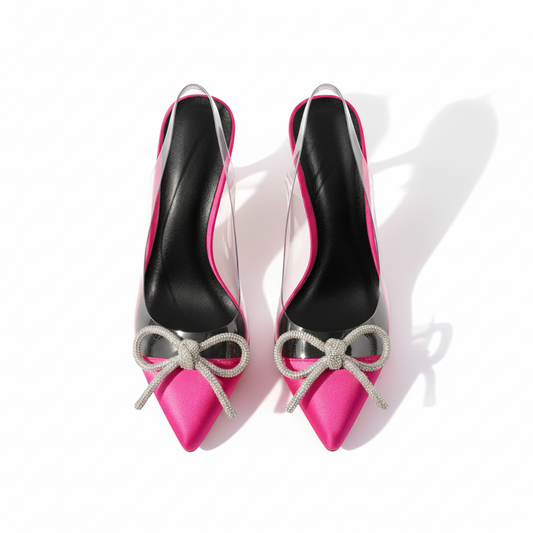 Royal Bloom Slingback Heeled Sandal