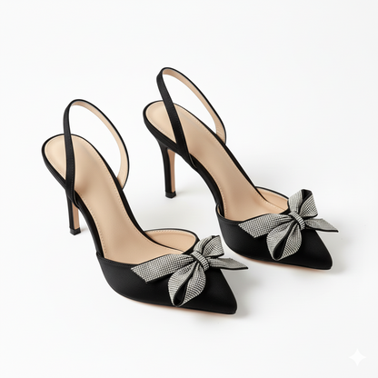 Victoria Classic Diamante Heels