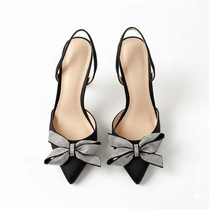 Victoria Classic Diamante Heels