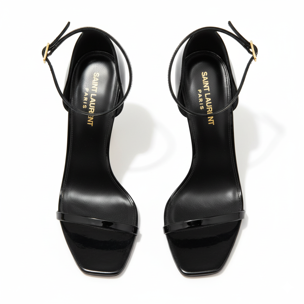 YSL Noir Charm Heels