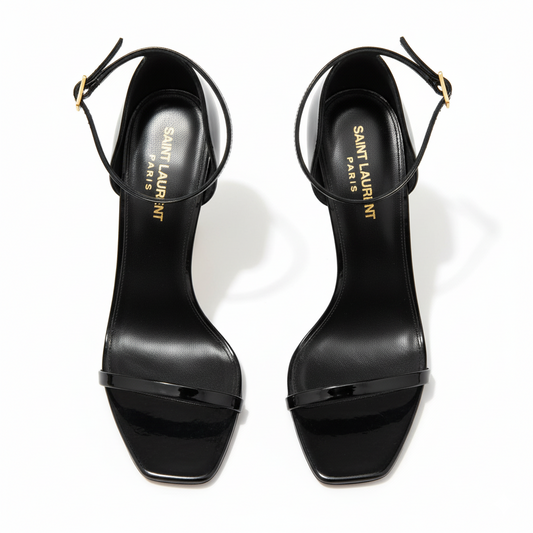YSL Noir Charm Heels