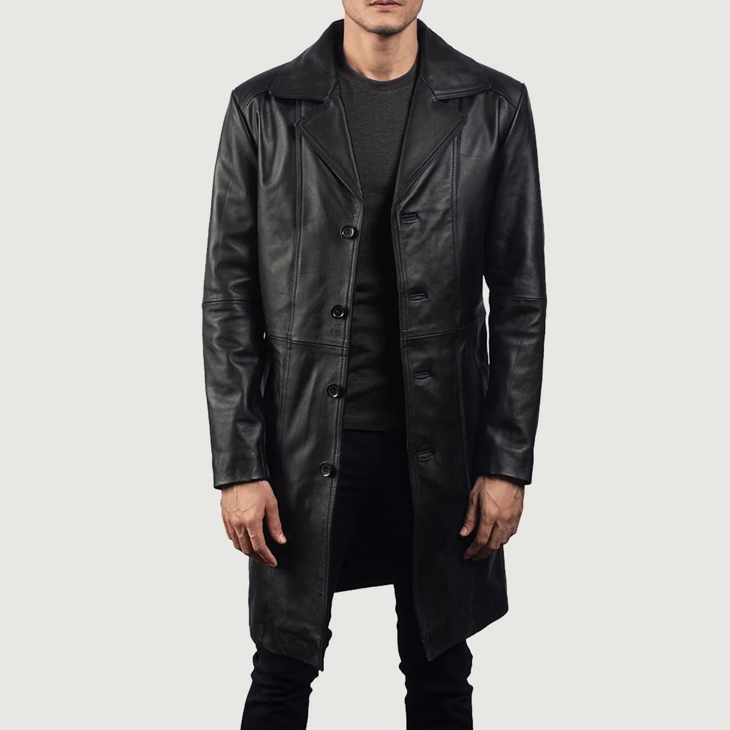 Long Leather Coat