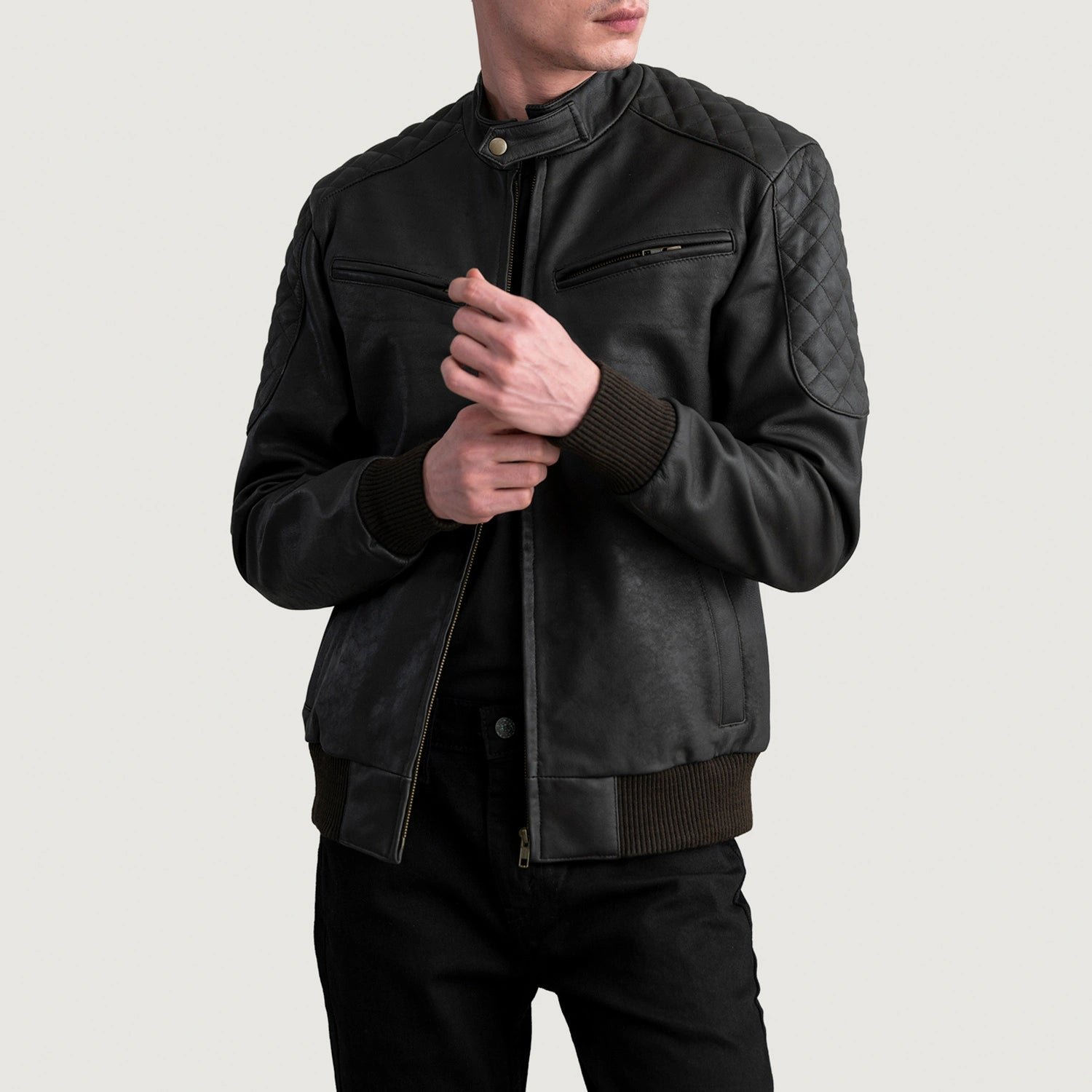 Leather Field Jacket