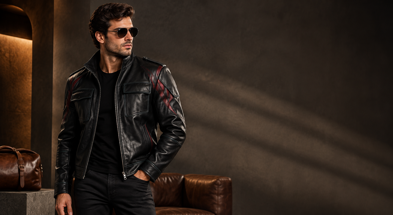 Premium leather jacket